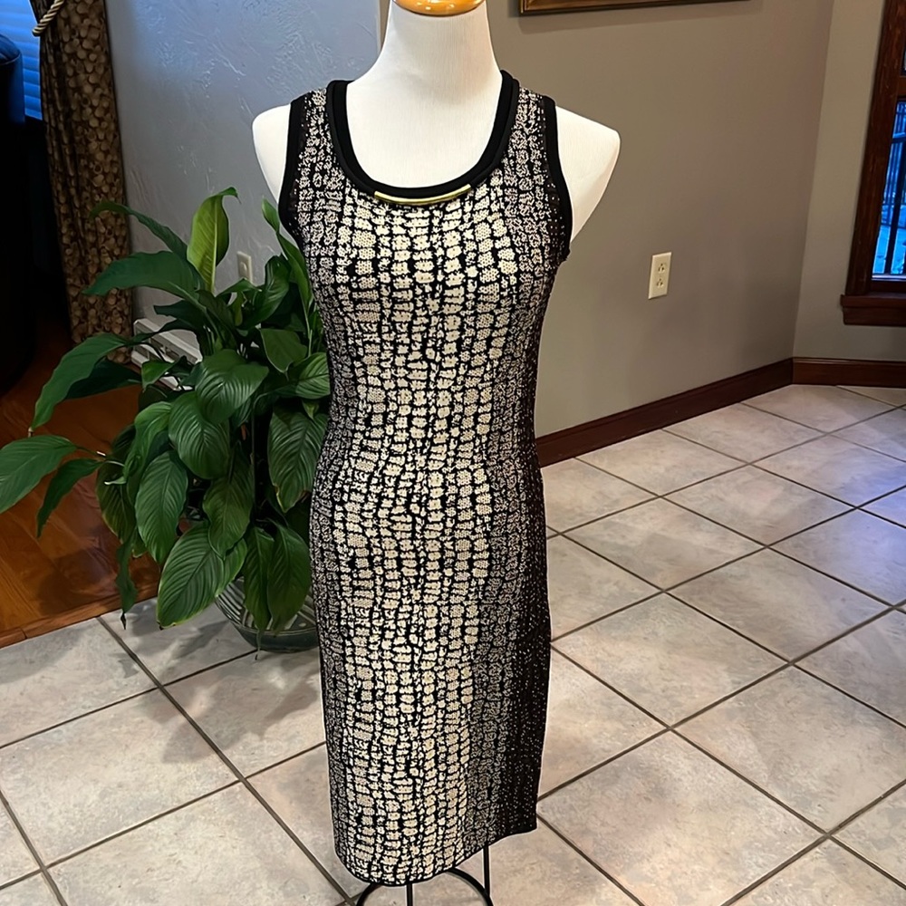 Carmen Marc Valvo xs Snake Print dress